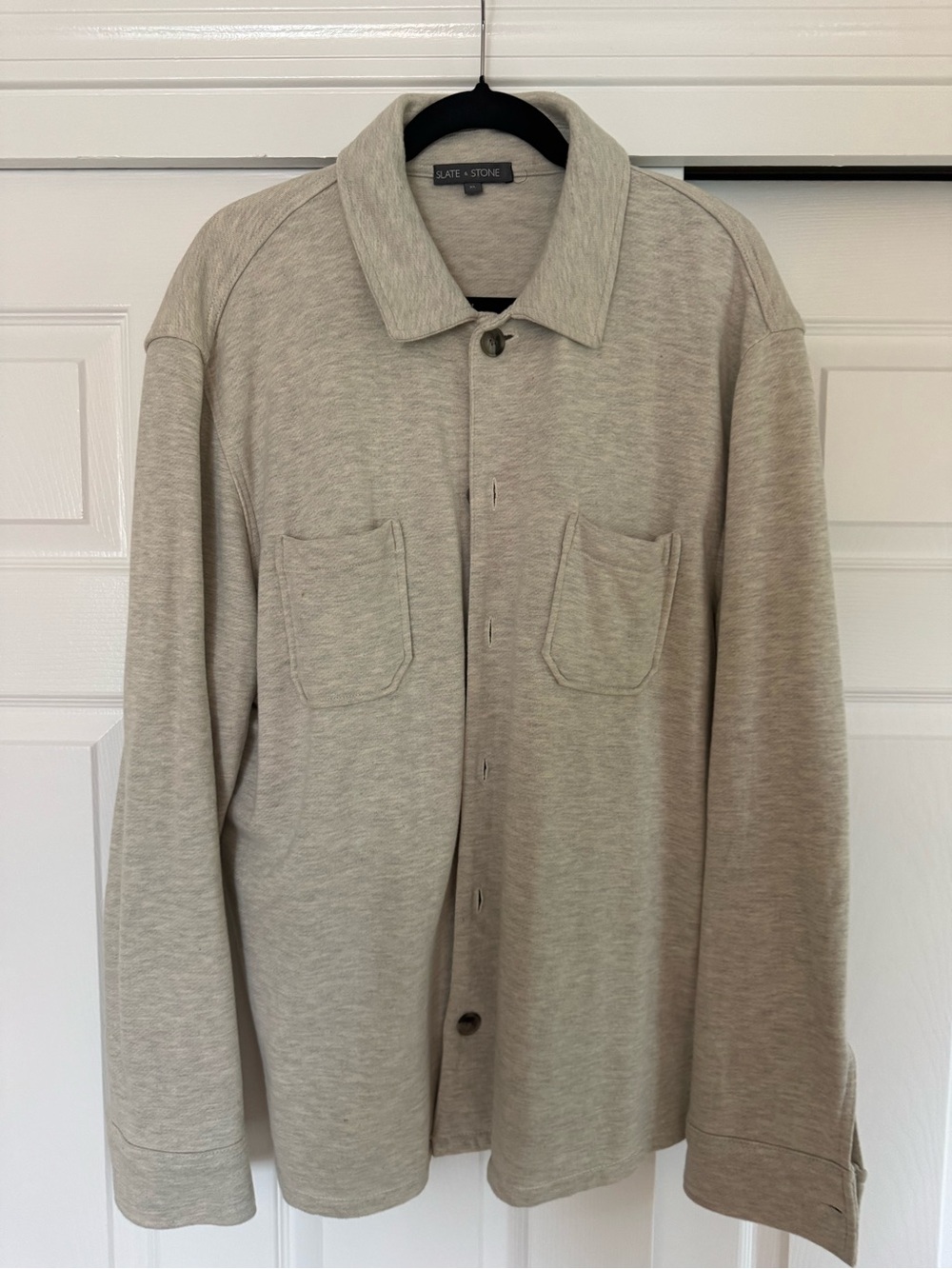 Slate & Stone Men's Light Beige Button-Up Jacket _ Size XL